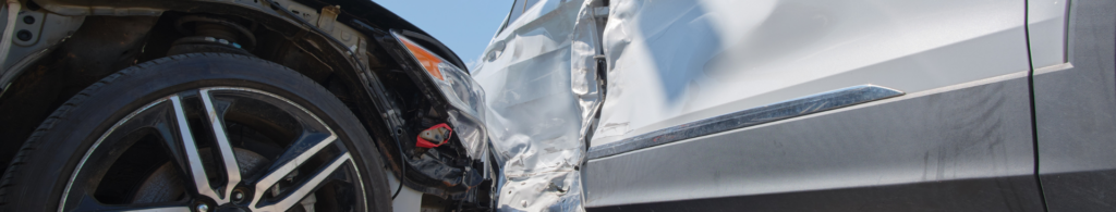 Image of two cars in an accident